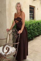 Thora Maxi Dress - Brown